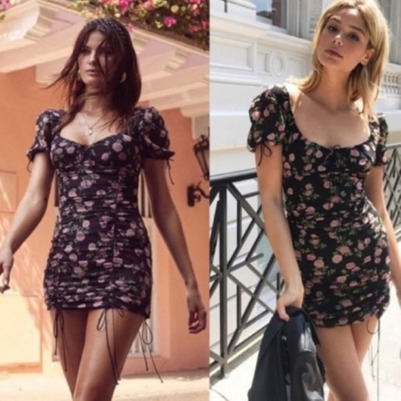 NWOT For Love and Lemons Biscotti Mini Dress Small - Picture 1 of 6